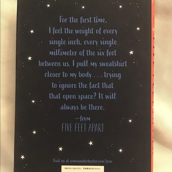 Five feet apart book - Picture 2 of 4